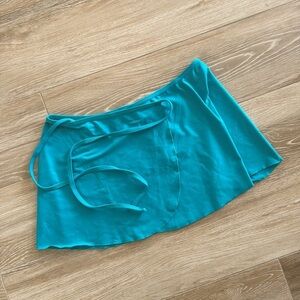 So Danca Teal Wrap Ballet Skirt 4 / S